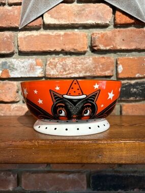 Johanna Parker Bat “8 Serving Bowl Halloween vintage-inspired